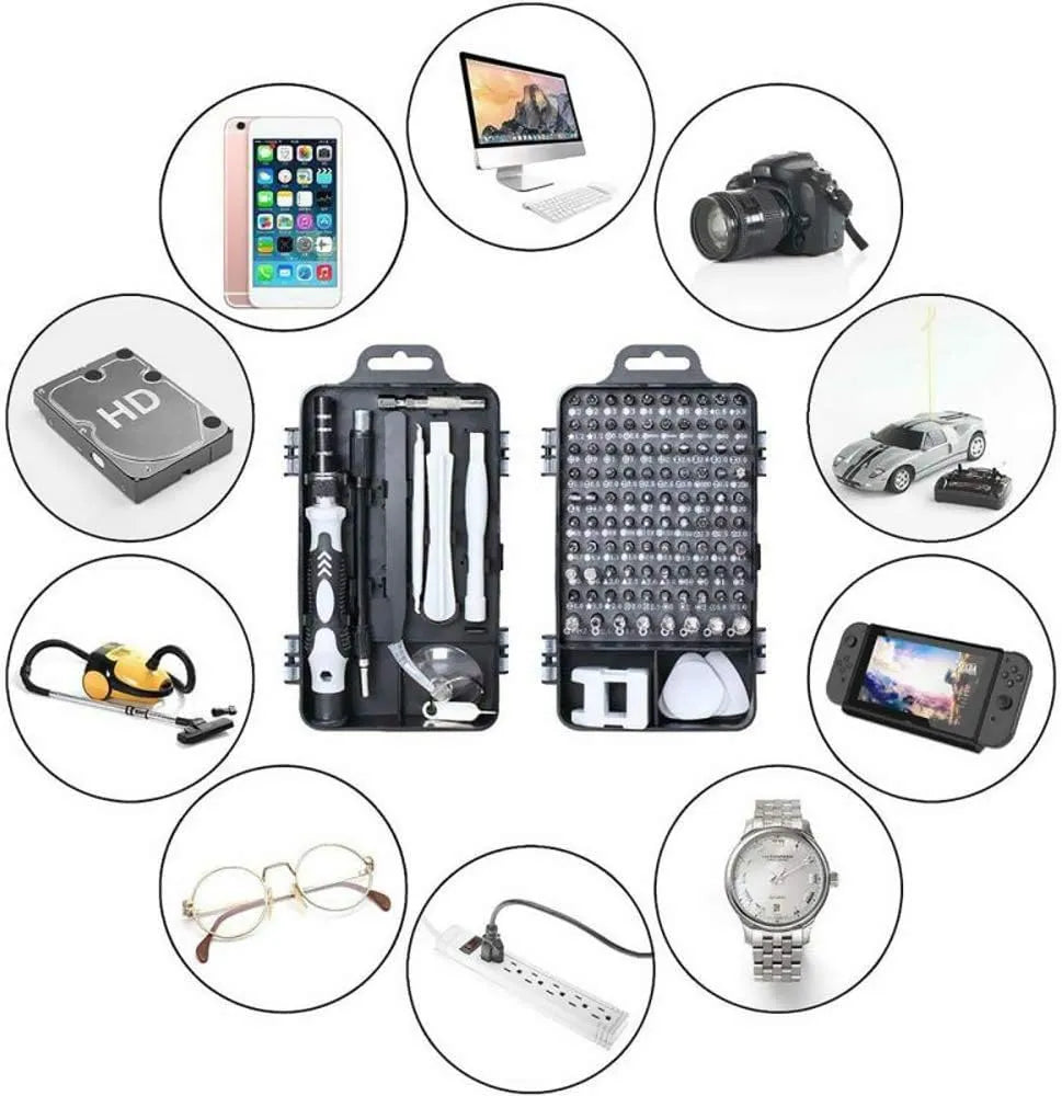 Kit de tournevis de précision portable 115 en 1 pas électronique